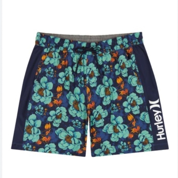 Men! NWT Hurley Kira Spring Volley Swim Short Tropical Mist size Large - Picture 1 of 8